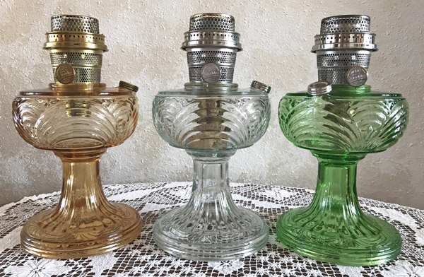 Round Base Washington Drape Aladdin Lamps From 1939